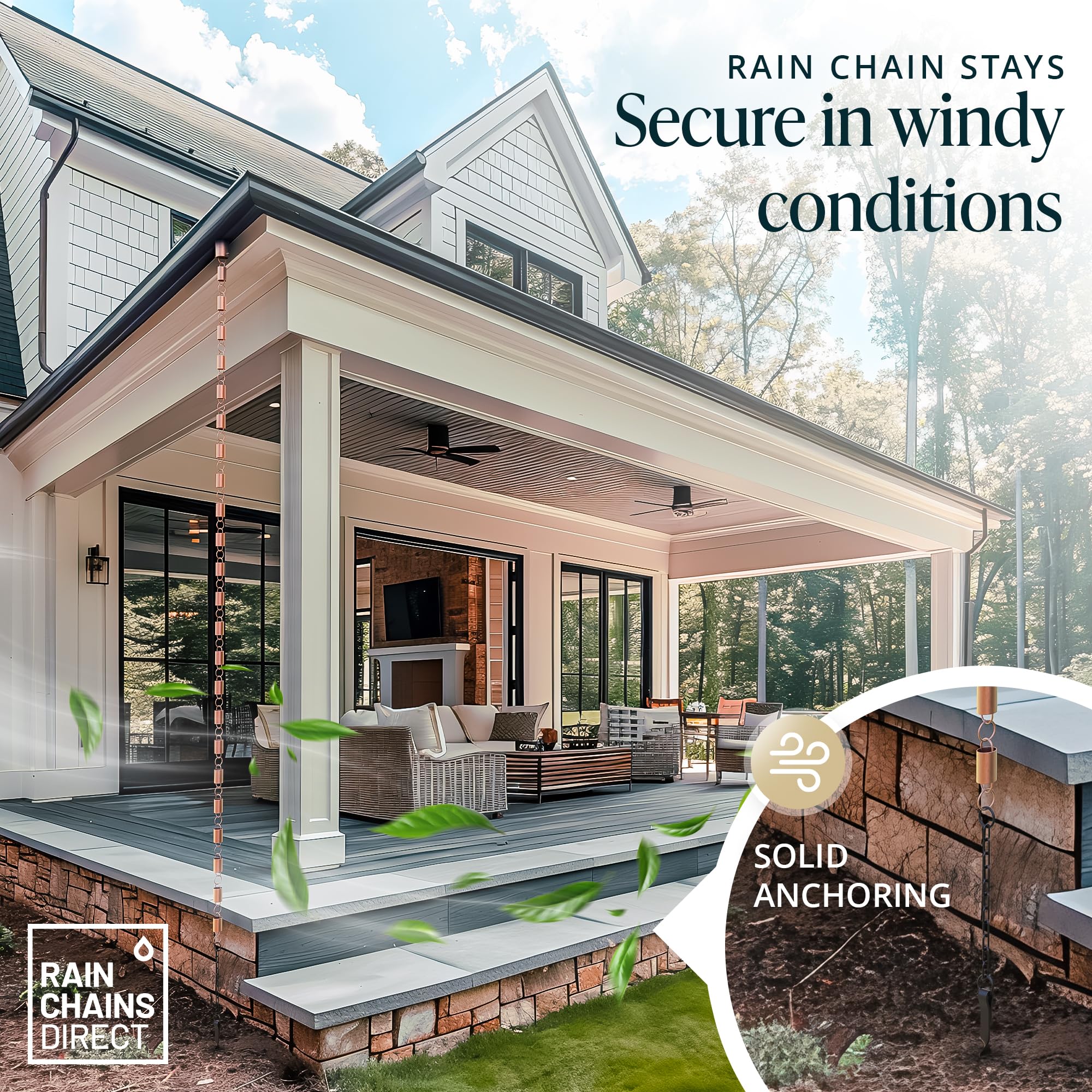 Durable aluminum construction resists weather with a powder-coated finish for long-term outdoor use