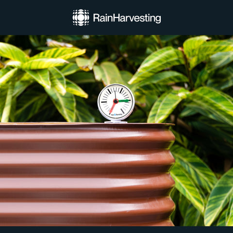 Rain Harvesting Tank Gauge ensures simple, at-a-glance water level awareness.
