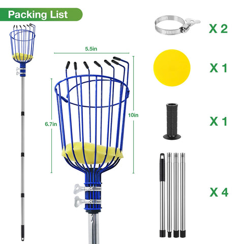RAIN SPIRIT stainless steel fruit picker highlights durable, rust-proof construction for long-term use.