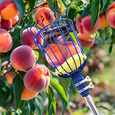 RAIN SPIRIT adjustable telescoping pole reaches 3.5 to 6 feet for high branches.