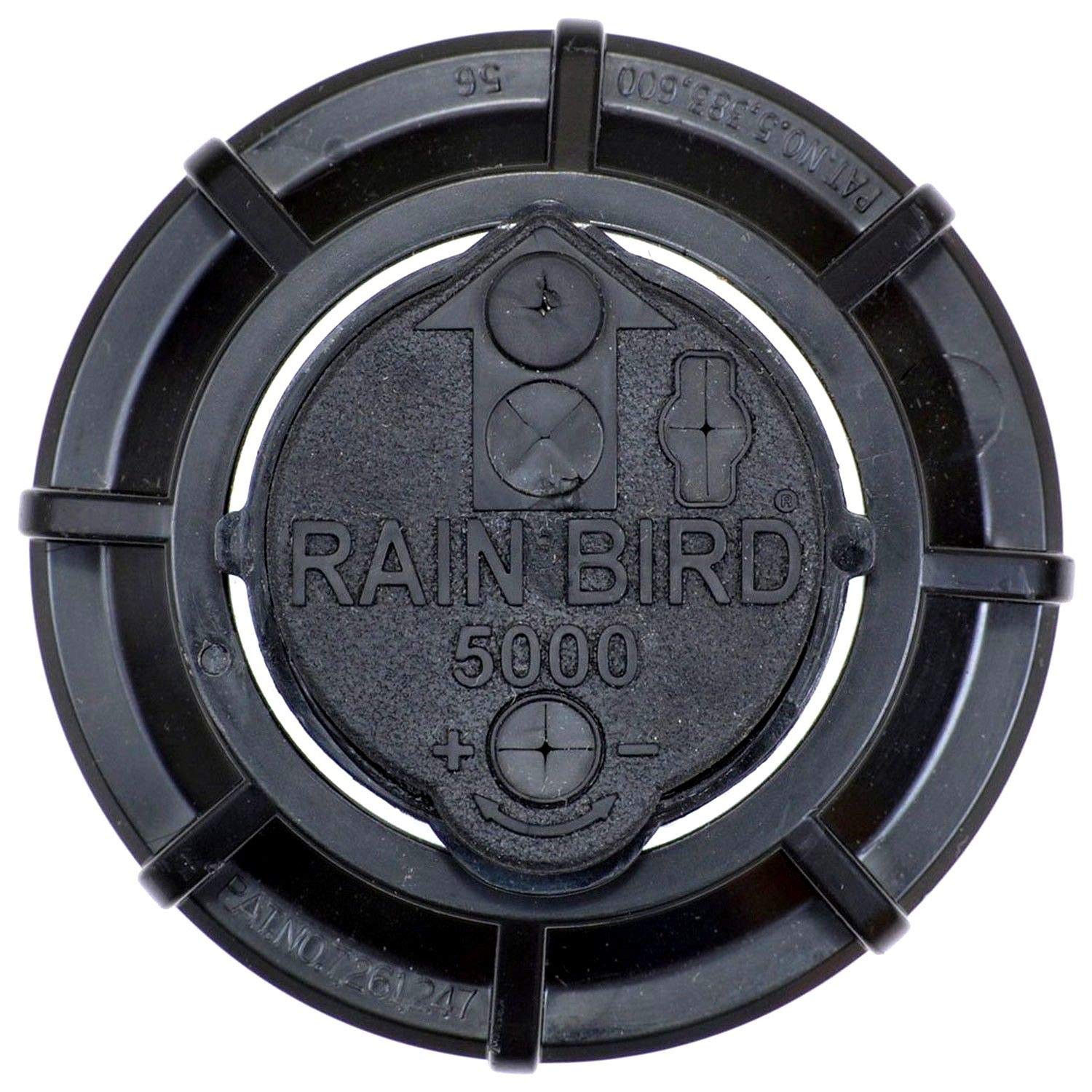 Rain Bird arc adjustment screw enables quick, precise setup.