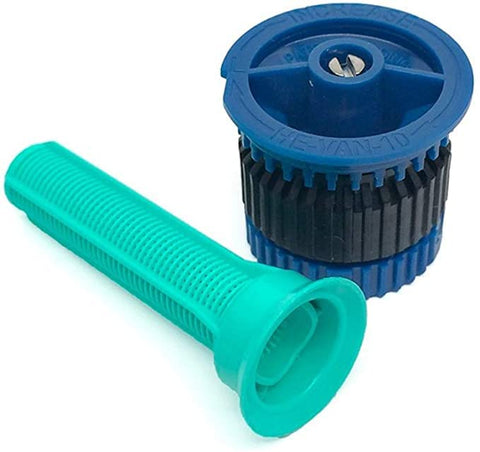 Rain Bird HE-VAN-10 nozzle with wind-resistant droplets for efficient watering.