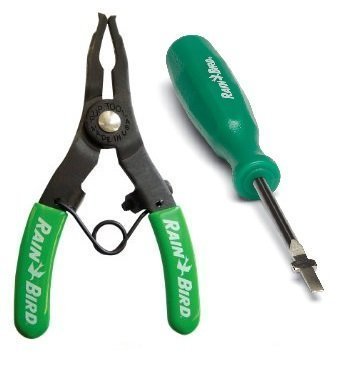 Rain Bird rotor tool and spray head tool set for easy sprinkler maintenance.