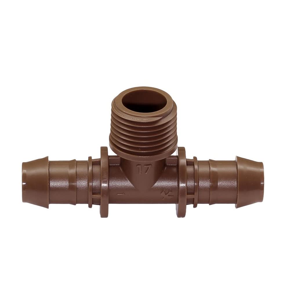 Rain Bird XFFTMA050 tee adapter 2-pack for secure drip irrigation connections