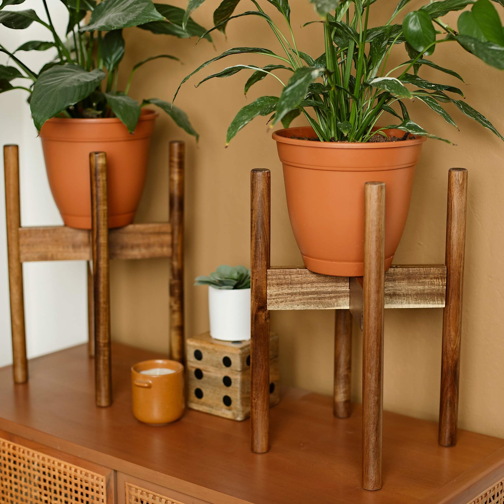 Rainbleland acacia stand easy tool-free assembly with included Allen key.
