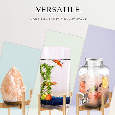 RAINBLELAND versatile stand complements indoor decor with plants, lamps, or small displays.