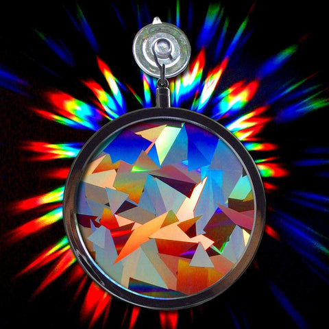 Rainbow Symphony USA-made suncatcher adds color and light to glass surfaces