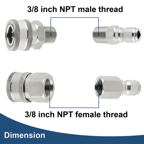 Raincovo 3-8-inch quick-connect fittings enable fast smooth coupling