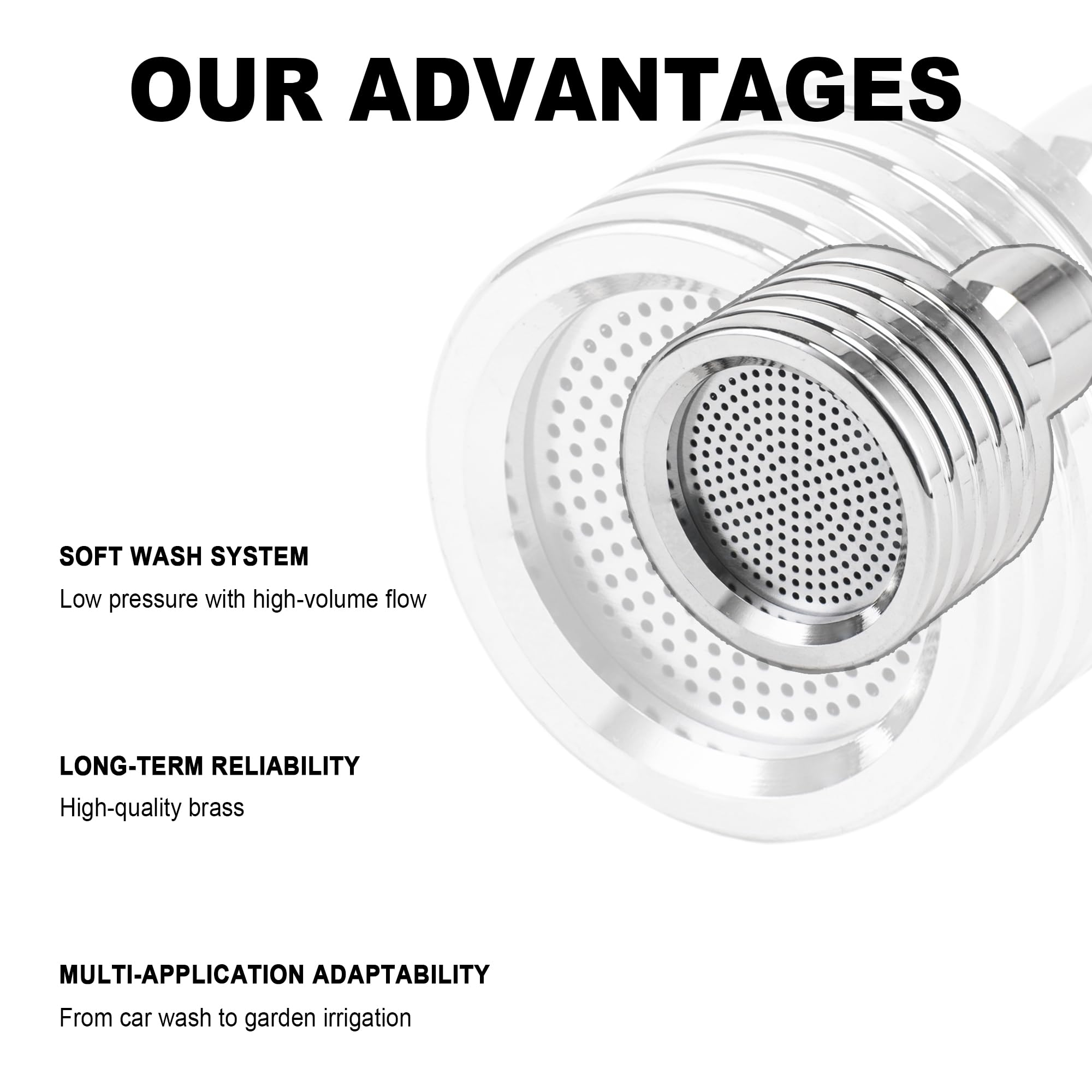 Raincovo brass nozzles designed for durable outdoor use