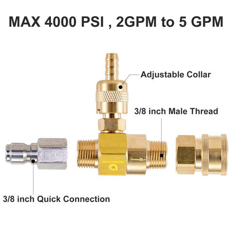 Raincovo filter with brass and stainless adapters for durability