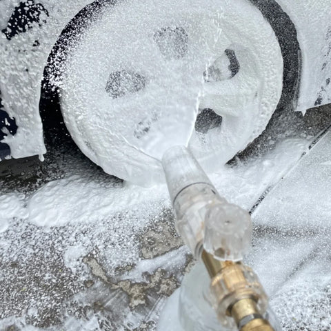 Raincovo foam cannon assembled view ready for home car wash