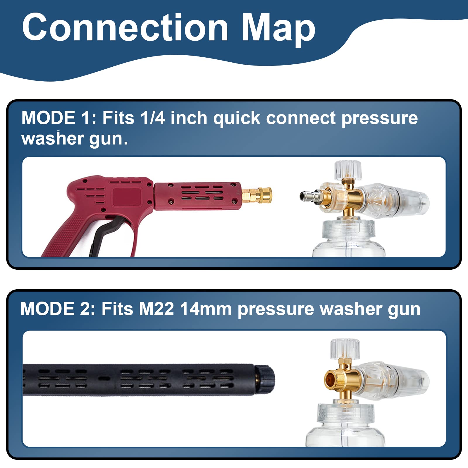 Raincovo foam cannon regulator knob emphasizes foam thickness control