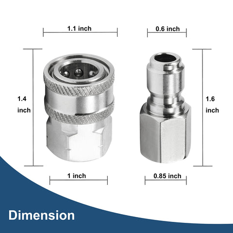 Raincovo four piece couplers set enables versatile attach configurations.