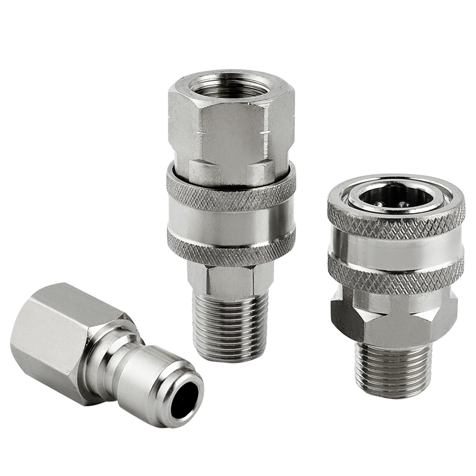 Raincovo hot and cold water-ready fittings ideal for versatile pressure washer use.