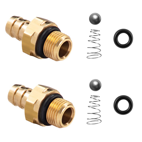 Raincovo injector kit shown on pump connection for easy chemical dosing.