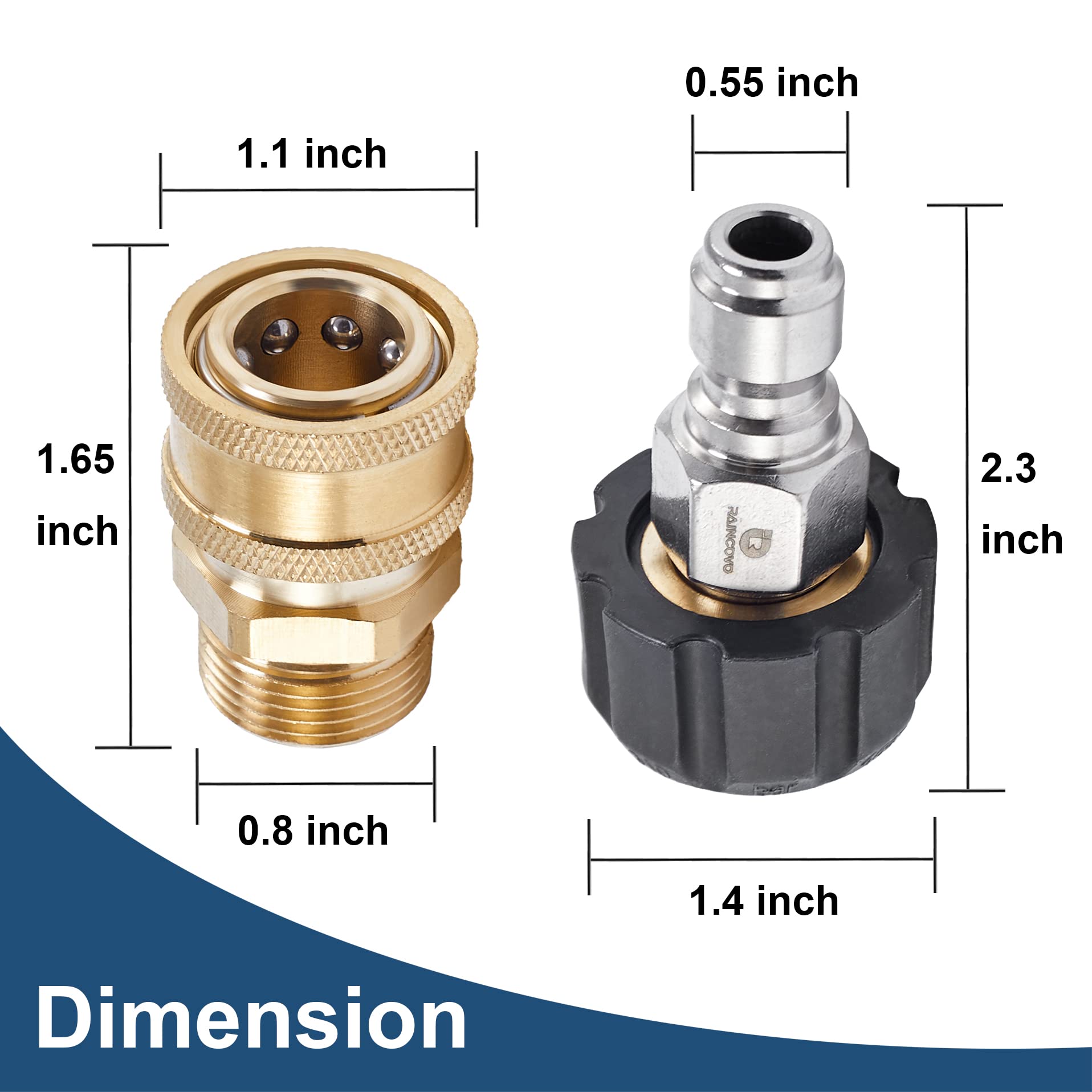 Precision threads minimize leaks for reliable high-pressure performance.