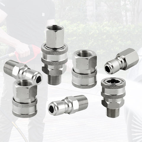 Raincovo pressure washer attachments ready for high-pressure cleaning tasks
