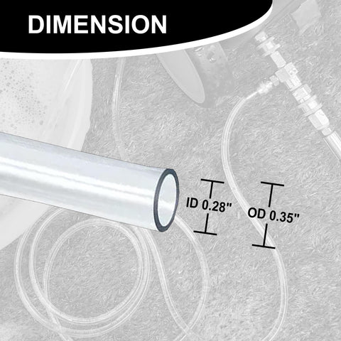 Raincovo PVC construction supports hot and cold water use up to 122F.