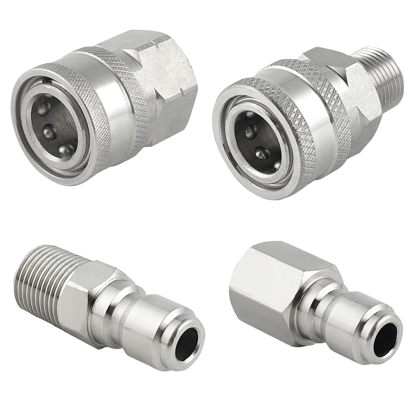 Raincovo quick-connect 3/8-inch fittings enable fast, secure connections for hoses and wands.