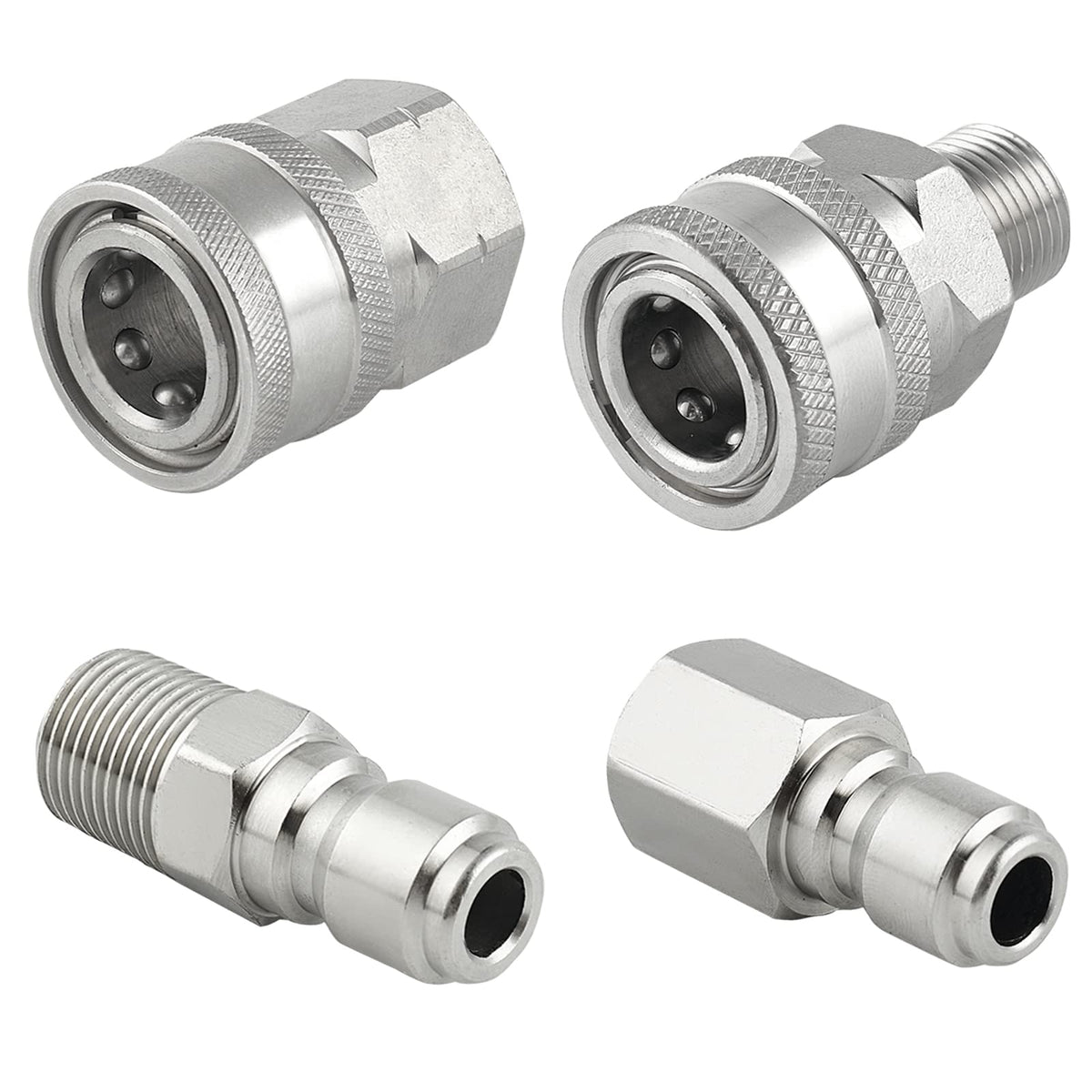 Raincovo quick-connect 3/8-inch fittings enable fast, secure connections for hoses and wands.