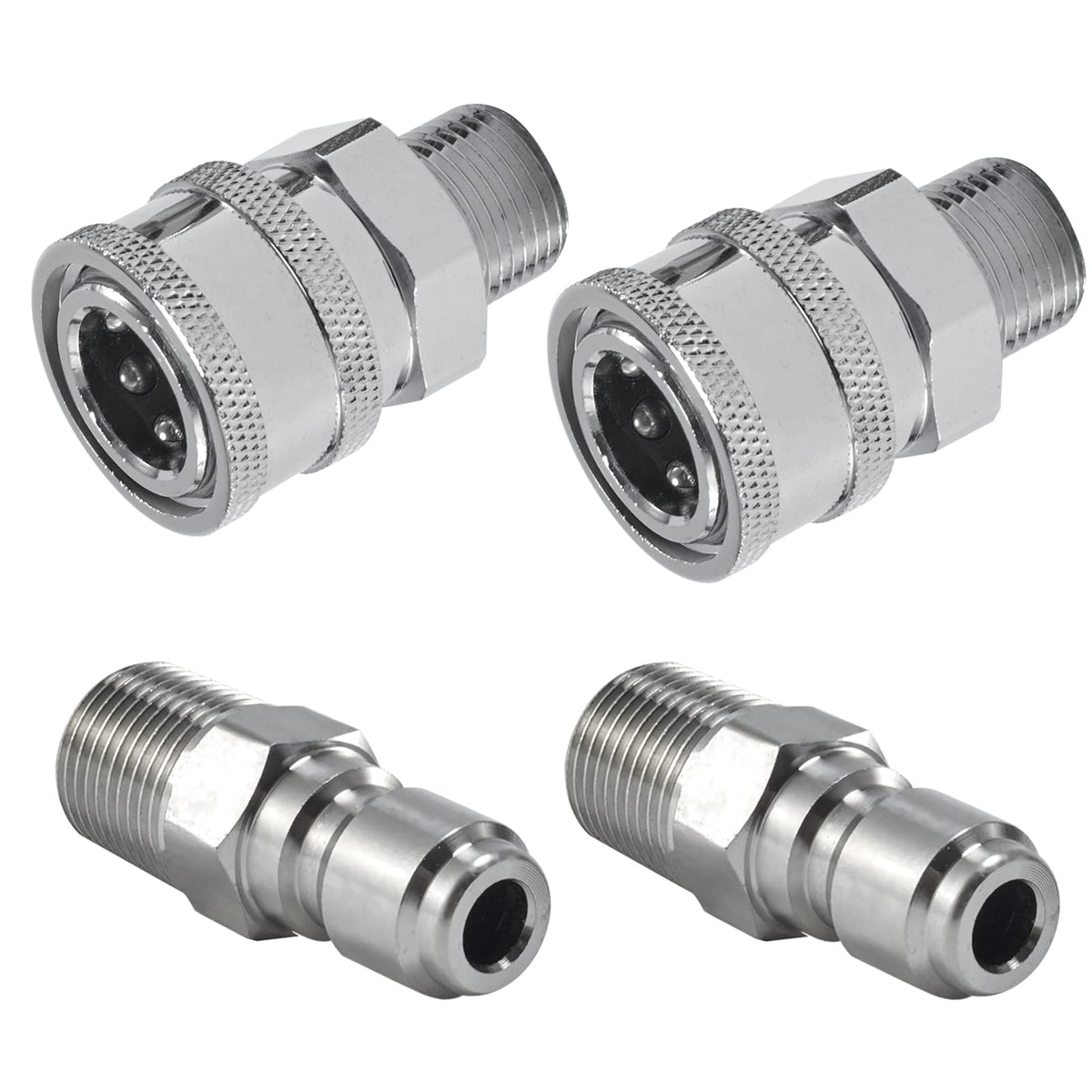 Raincovo quick-connect 3/8 inch fittings enable fast, leak-free connections.