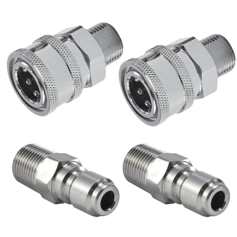 Raincovo quick-connect 3/8 inch fittings enable fast, leak-free connections.