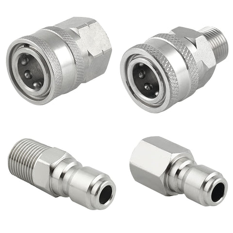 Raincovo quick-connect 3/8-inch fittings enable fast, secure connections for hoses and wands.