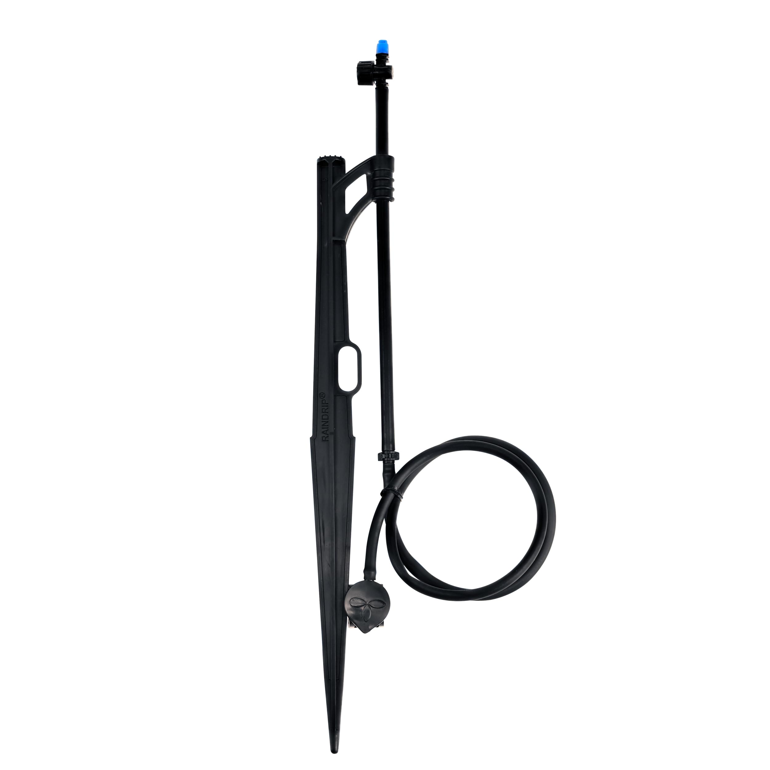 Raindrip 172CPUB adjustable flow bubbler assembly with half-circle spray for efficient watering.