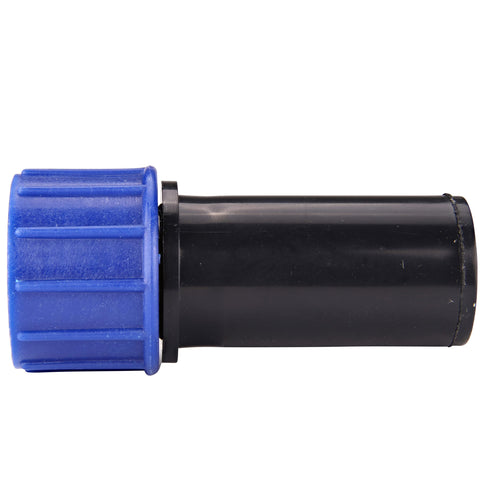 5/8 inch tubing securely seats in Raindrip compression ring for watertight seal