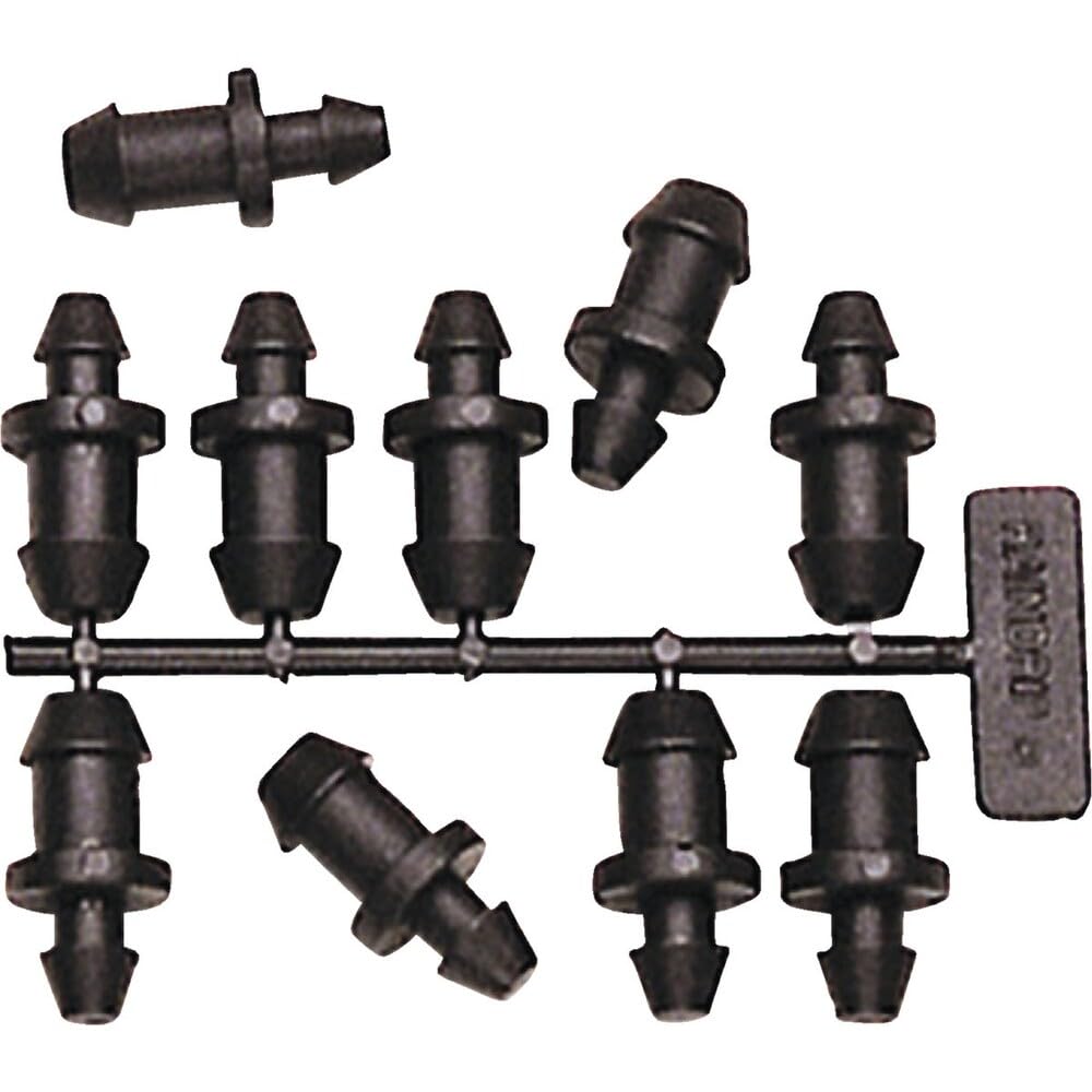 Raindrip Goof Plugs made of UV-stable PP resist cracking for durable tubing repairs.