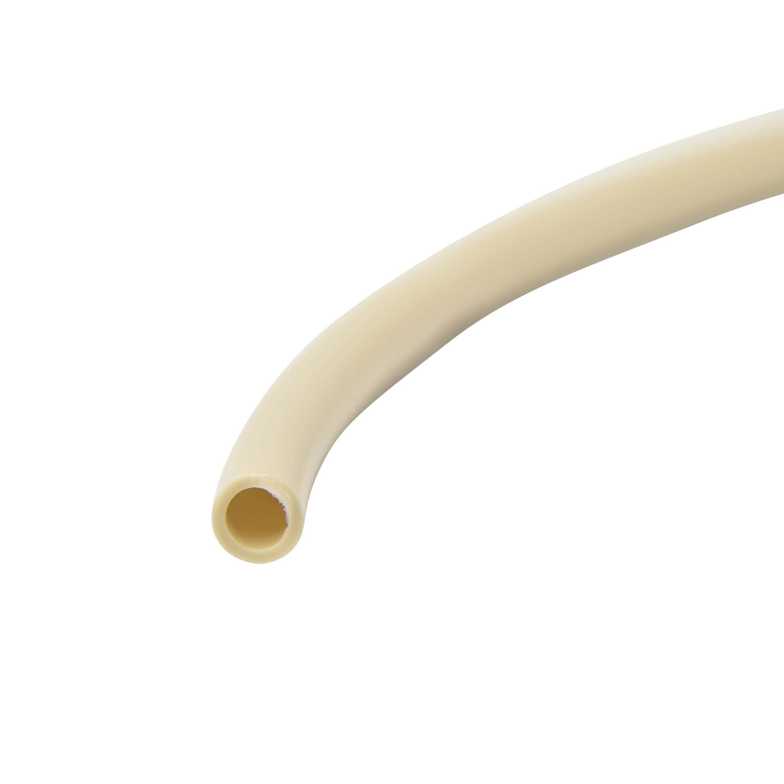 Raindrip R252DT tubing connected with barbed connectors for emitter delivery.