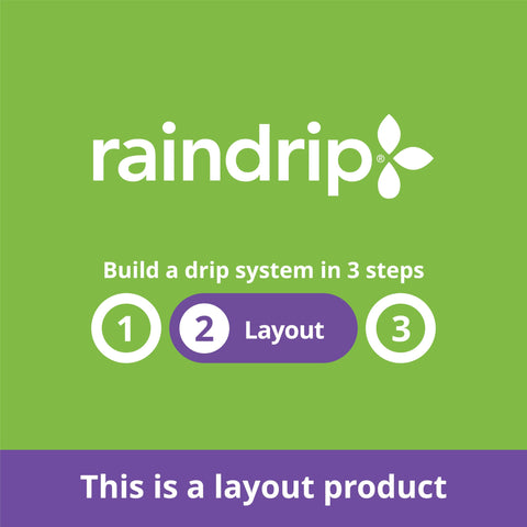 Raindrip R252DT durable layered poly tubing stands up to sun and water.