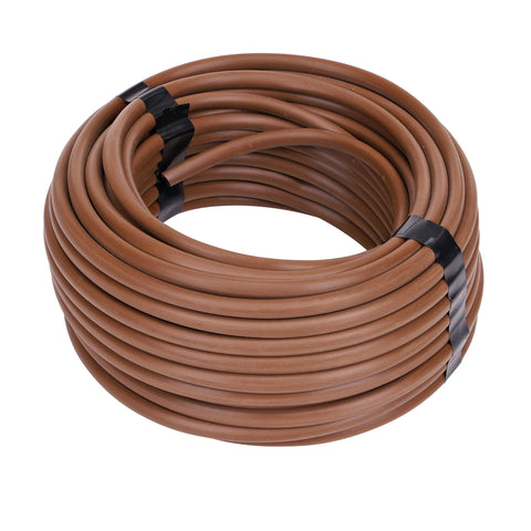Raindrip R257BRVT tubing coil showing durable vinyl construction for irrigation