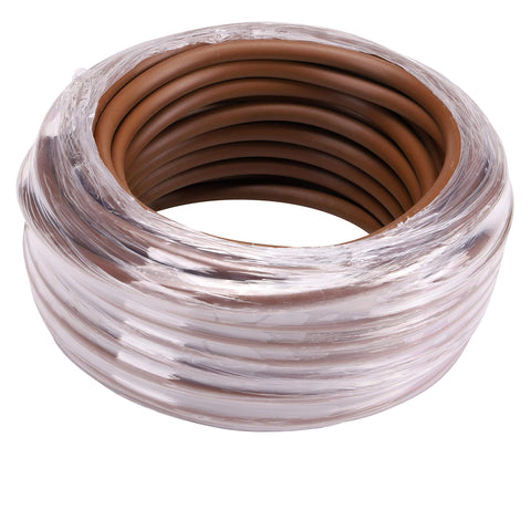 Raindrip R257BRVT tubing close-up highlighting UV-stabilized virgin vinyl