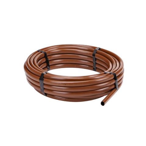 Raindrip dripline 50 ft with PC emitters delivering even watering along beds.