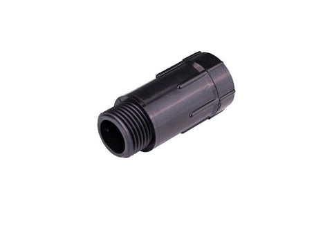 Raindrip R463CT connects to an outdoor spigot for easy irrigation setup.