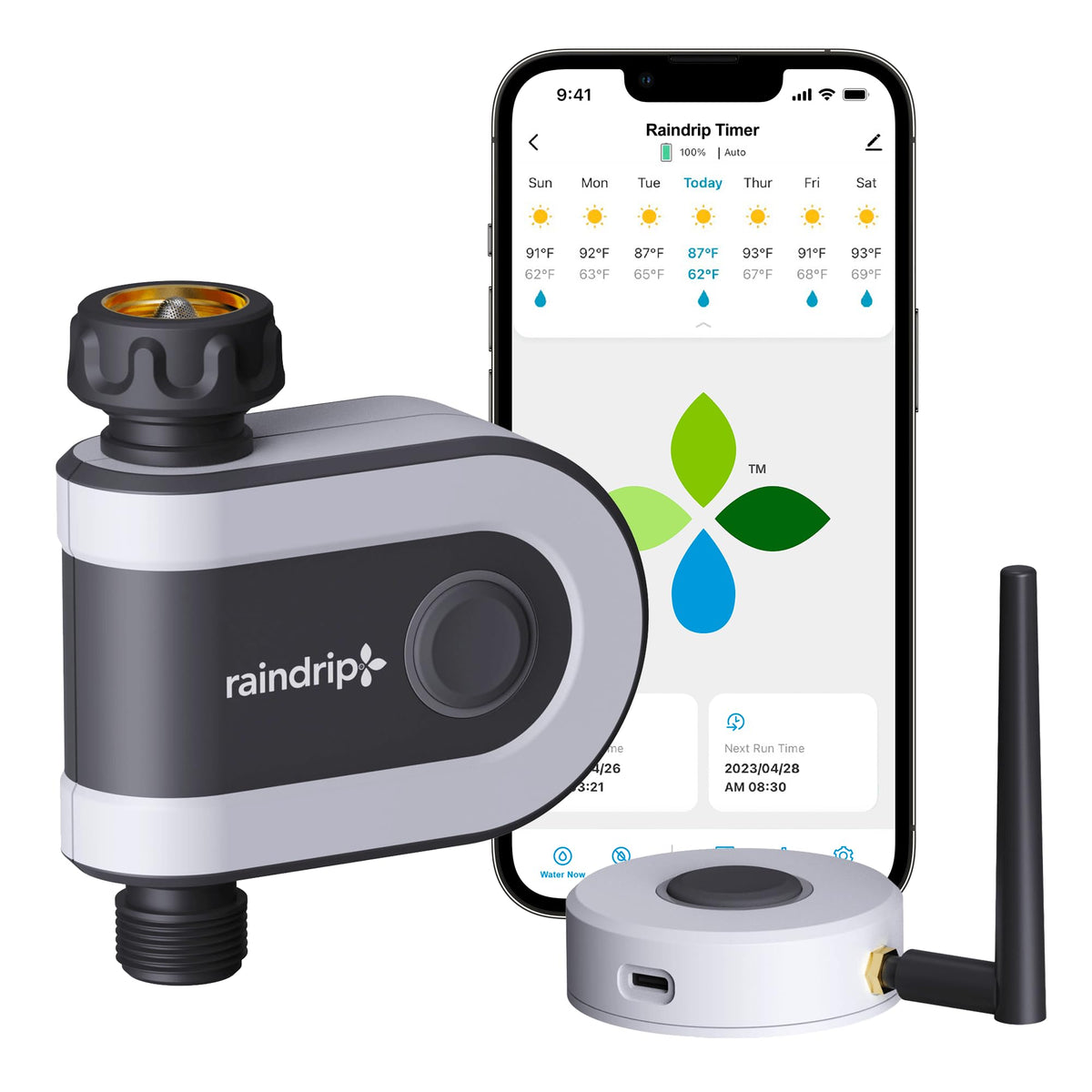 Raindrip R875CT front view for easy programming and quick access