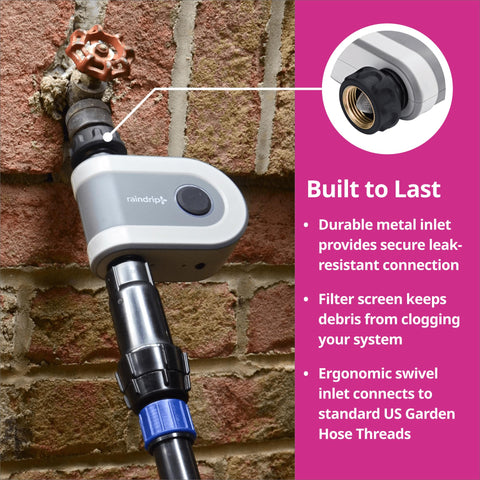 Raindrip R875CT inlet filter protects against debris and clogs