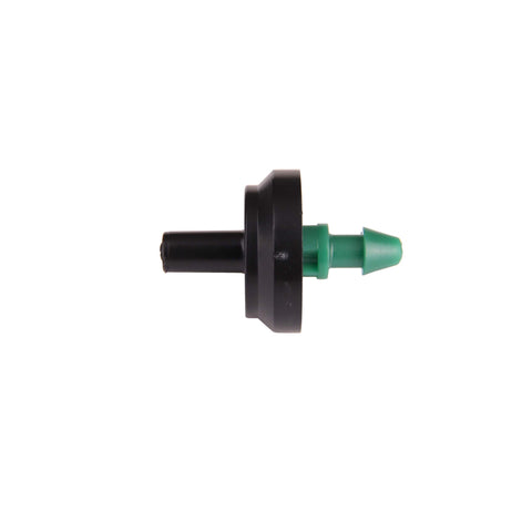 Raindrip tubing-1-4-connection shows easy integration with feeder lines.