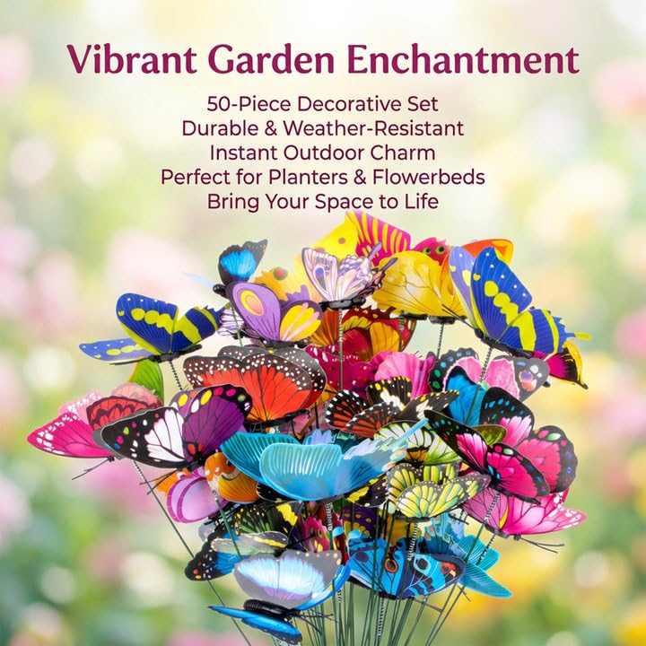 Rainflow bouquet butterflies accent flowers and centerpieces with charm.