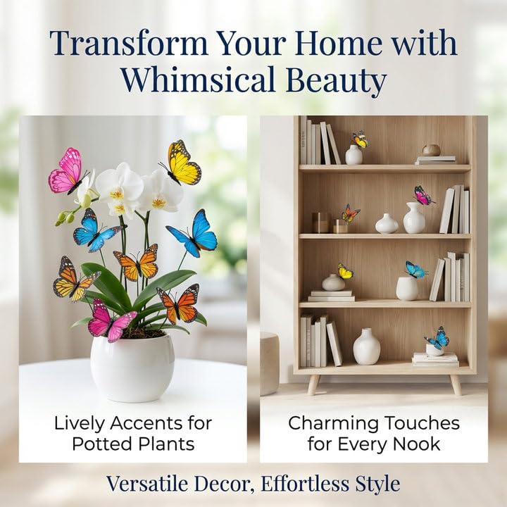 Rainflow detachable DIY butterflies enable flexible styling for crafts.