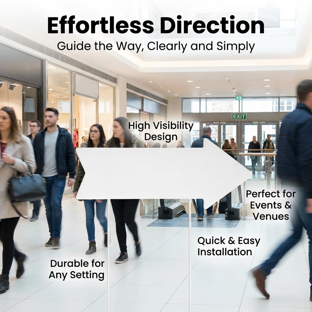 RAINFLOW versatile directional sign for multiple occasions and events.
