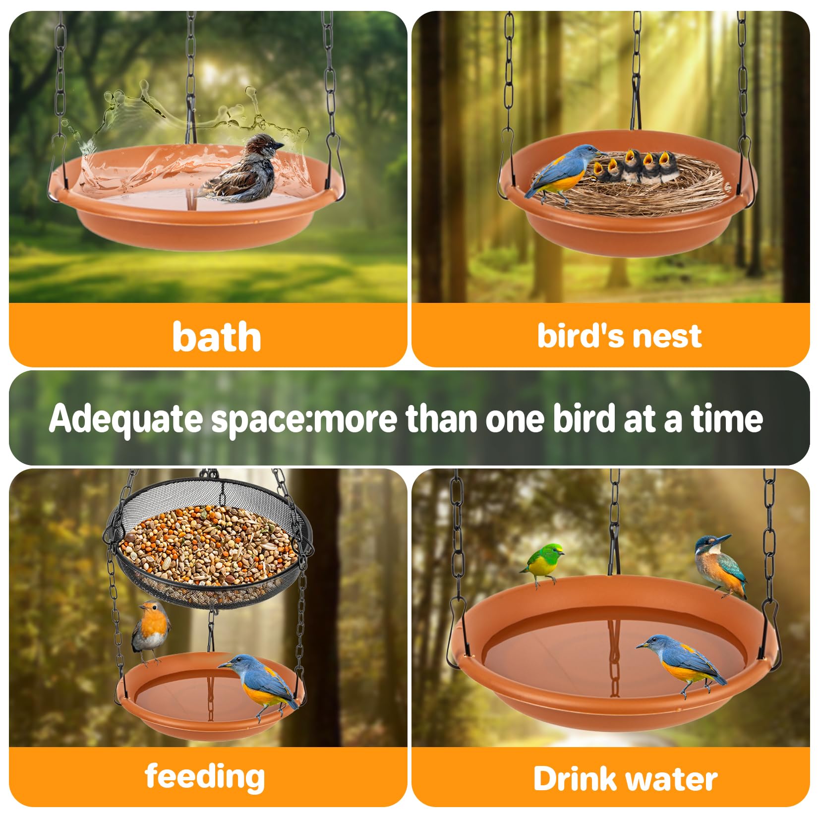 Rainflow garden setup encourages family-friendly wildlife watching around a thriving yard.