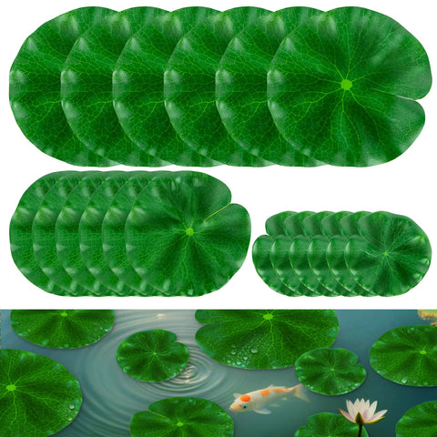 RAINFLOW lily pads 10cm floating leaves for natural pond decor
