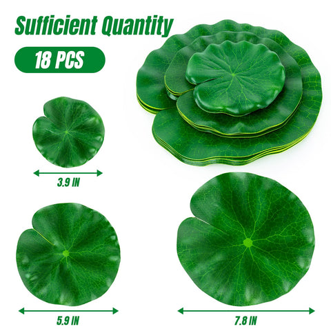 RAINFLOW lily pads 15cm floating leaves enhance outdoor pond aesthetics