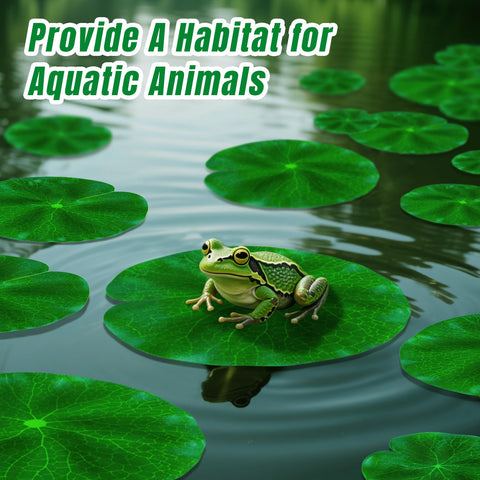 RAINFLOW lily pads floating assembly shows realistic water plant decor
