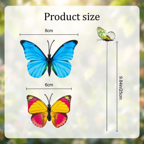 Rainflow mixed-size 3D butterflies create a realistic flying effect in displays.