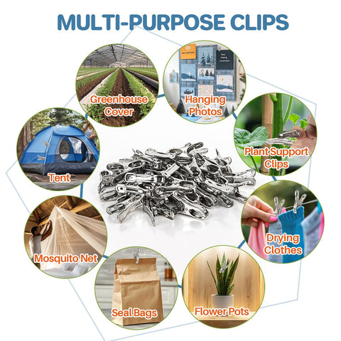 RAINFLOW multi-use-clip clamps bags and cloths with ease.