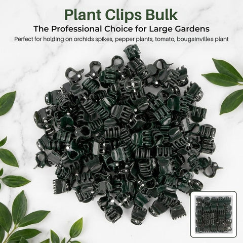 RAINFLOW orchid clips securely hold delicate stems to stakes.