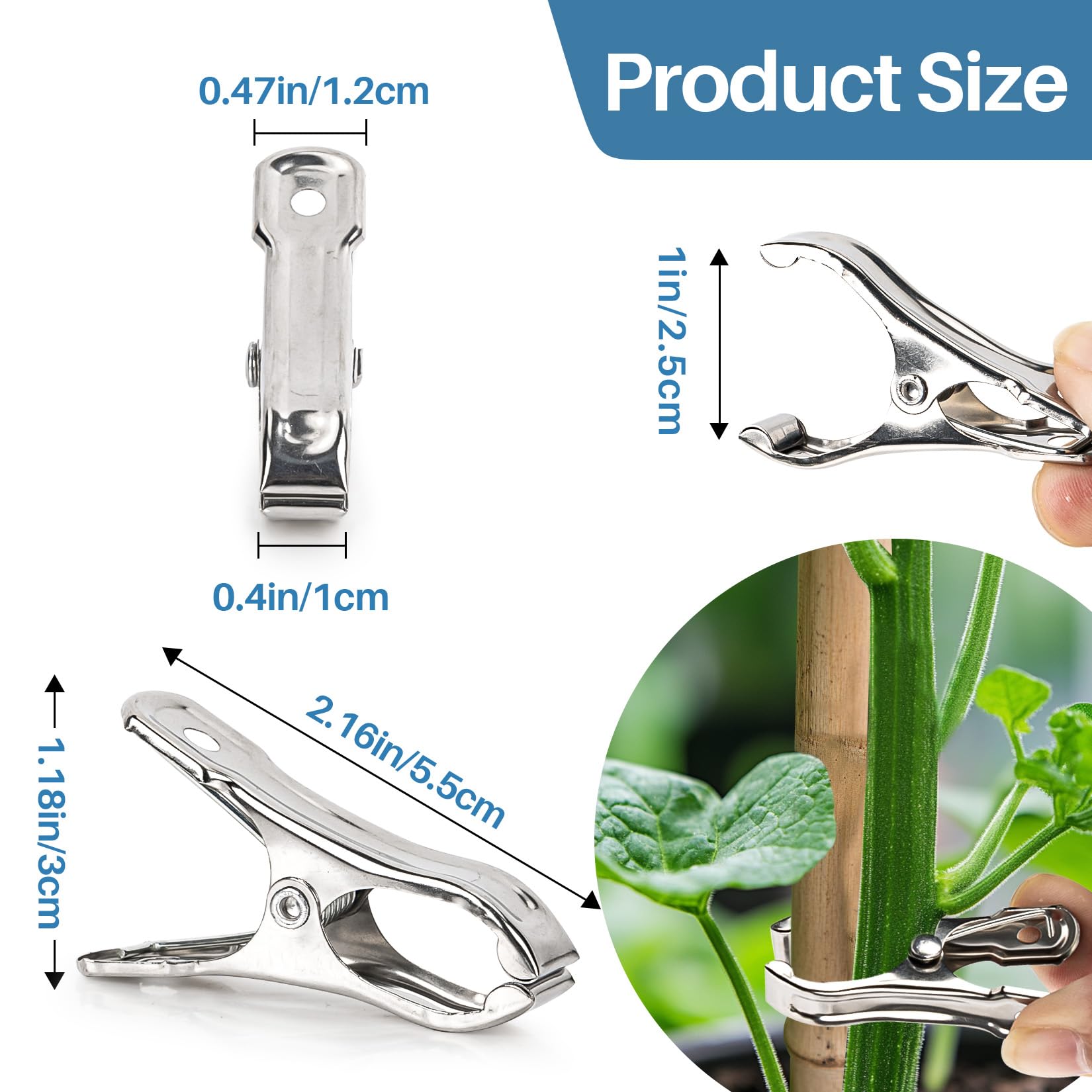 RAINFLOW plant-netting-clip durable metal keeps vines supported.